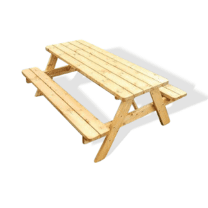 Picknickbord/benkesett senior uten rygg i nordlandsk furu