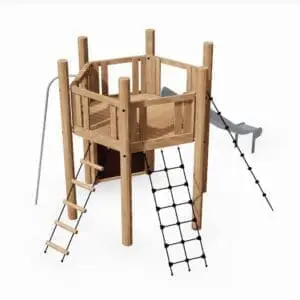 På 6 m gulv og sklie.