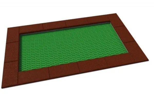 Rektangulær trampoline 150 x 250