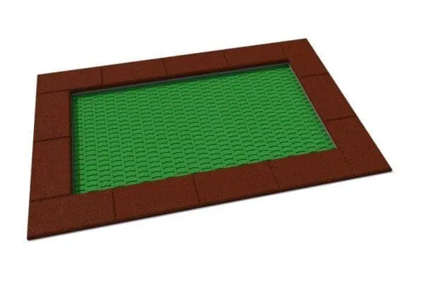 Rektangulær trampoline 150 x 225