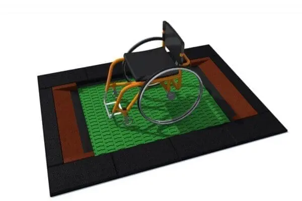 Liten rektangulær trampoline 150 x 200