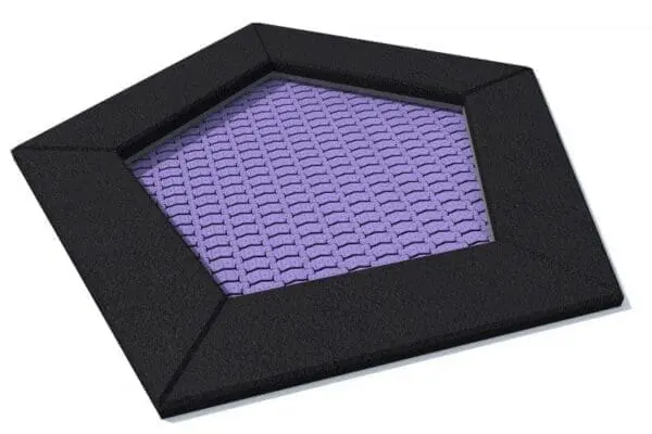 Femkantet trampoline