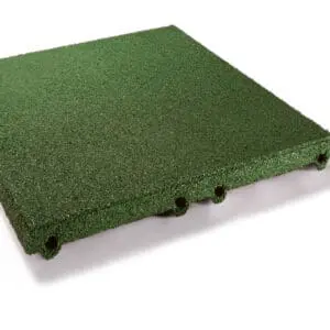 Gummifliser Grønn Fallhøyde 1,5m 50x50x4,5cm - Pris M2