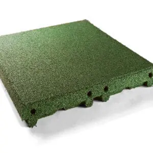 Gummifliser Grønn Fallhøyde 2,4m 50x50x8cm - Pris M2