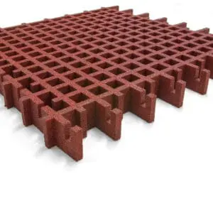 Gressmatte Rød Fallhøyde 3m 100x100x10cm