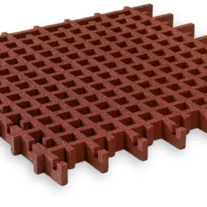 Gressmatte rød fallhøyde 1,5 m 100x100x4,5 cm