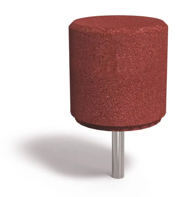 Stålanker for gummikule