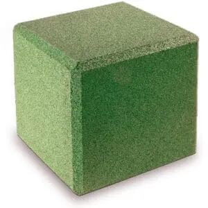 Gummikube Grønn 40x40x40cm