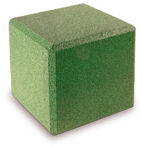Gummikube Grønn 40x40x40cm